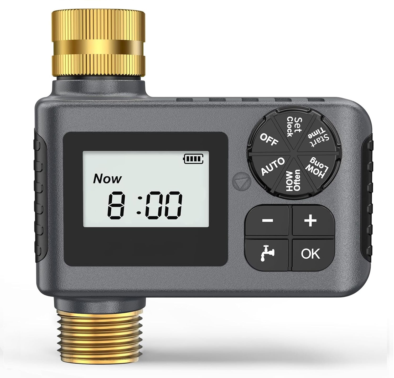 Hose Water Timer, Programmable Sprinkler Timer with Rain Delay/Manual/Automatic Drip Irrigation System for Outdoor Garden Yard - 1 Outlet