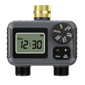 Hose Water Timer, Programmable Sprinkler Timer with Rain Delay/Manual/Automatic Drip Irrigation System for Garden Yard, 2 Outlet