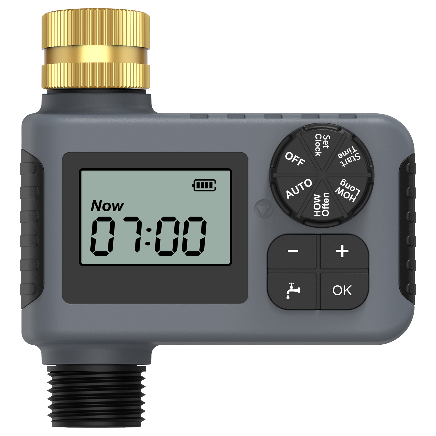 Hose Water Timer, Programmable Sprinkler Timer with Rain Delay/Manual/Automatic Drip Irrigation System for Outdoor Garden Yard, 1 Outlet